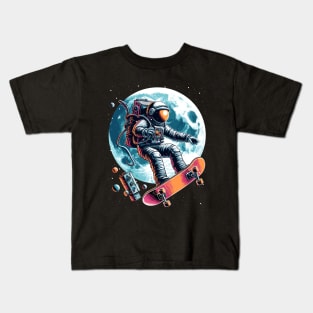 Astronaut Skater Kids T-Shirt